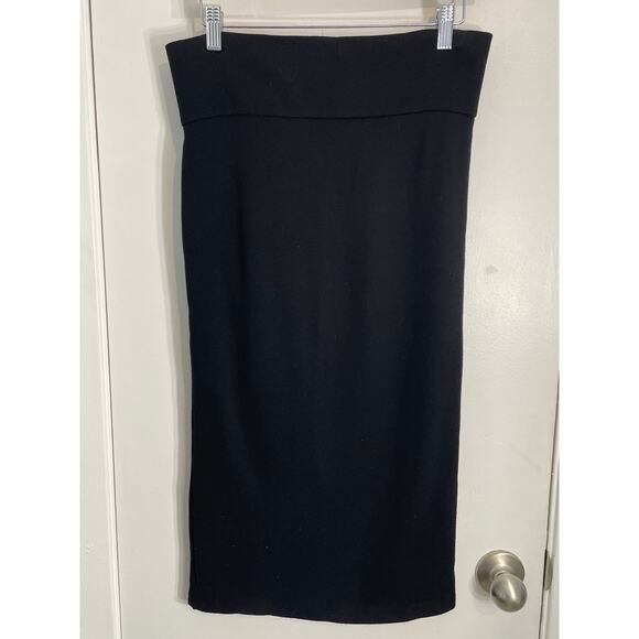 Dolce & Gabbana Pencil Skirt Size 30 Black Stretch Knit Minimalist Office Preppy - Picture 8 of 12